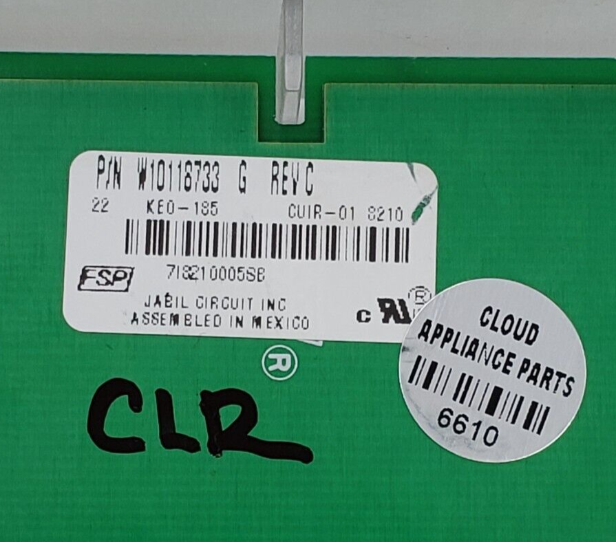 Genuine Whirlpool Range Control Board W10118733 Same Day Ship & 60 Days Warranty