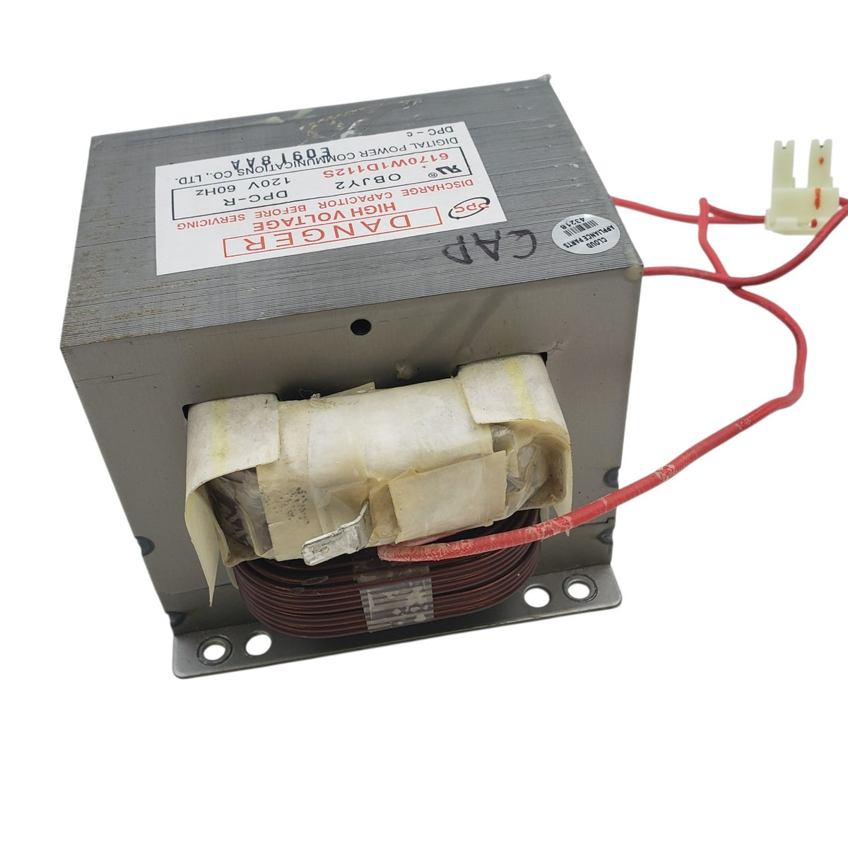 LG Genuine Oven/Range Transformer 6170W1D112P *Same Day Ship & 60 Days Warranty*