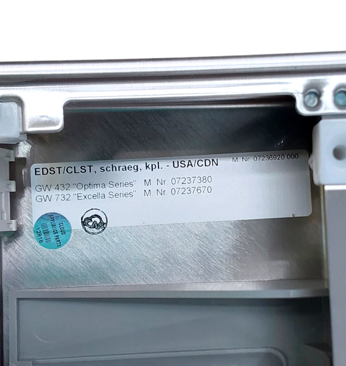 New Miele Dishwasher Control Panel GW432  *Same Day Shipping & 60 Days Warranty*
