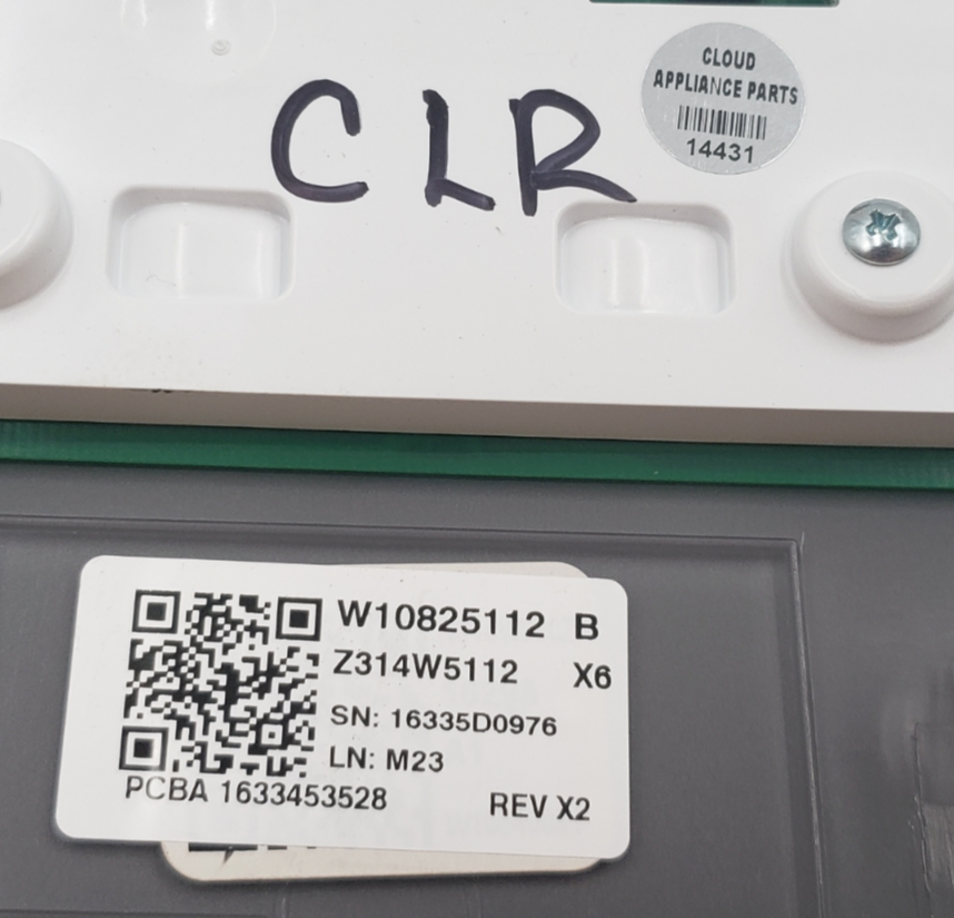 OEM Whirlpool Washer Control Panel W10825112 **Same Day Ship & 60 Days Warranty*