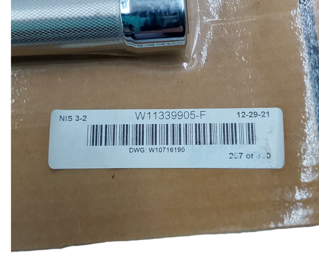 New Whirlpool Fridge Door Handle Kit W11339905 Same Day Ship & 60 Days Warranty*