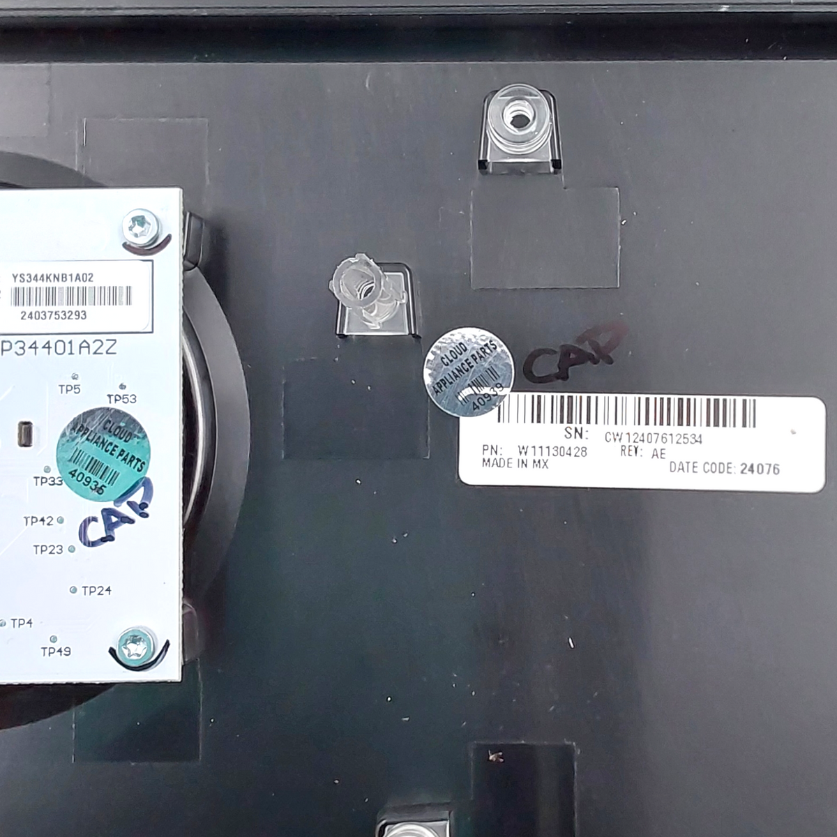 Whirlpool New Washer Control Panel W11130428 **Same Day Ship & 60 Days Warranty*