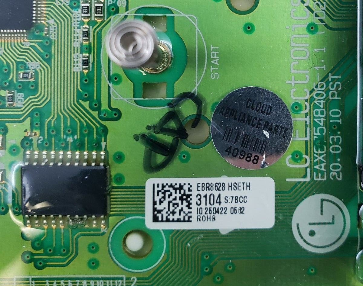 LG Genuine Washer Control Board EBR34134902 Same Day Shipping & 60 Days Warranty