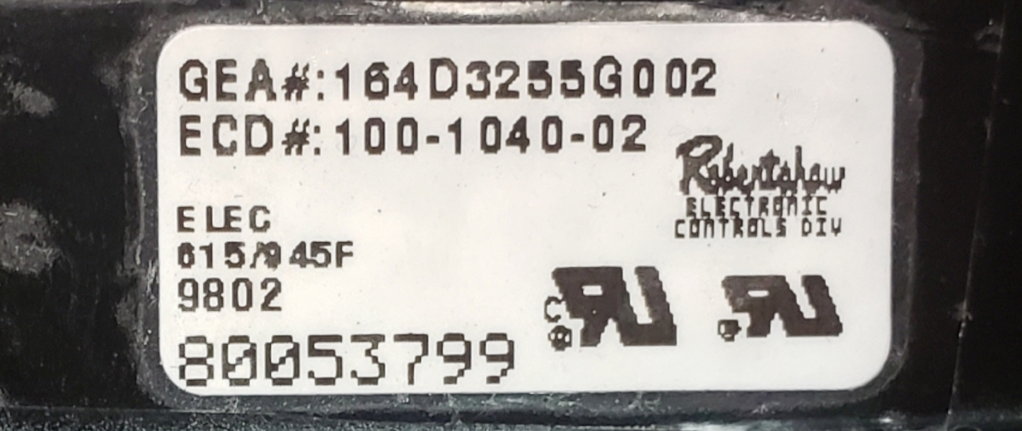 Genuine GE Range Control Board 164D3255G002 Same Day Shipping & 60 Days Warranty