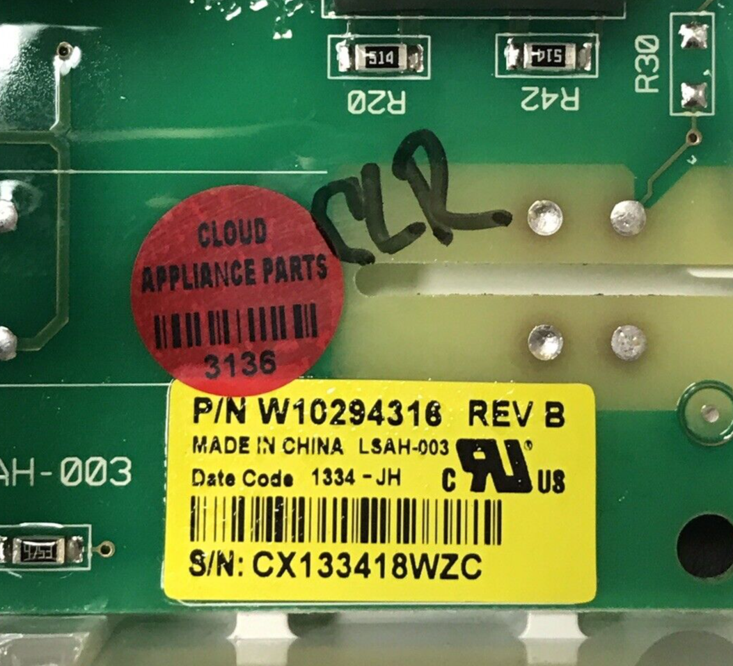 Genuine Whirlpool Dryer Control Board W10294316 Same Day Ship & 60 Days Warranty