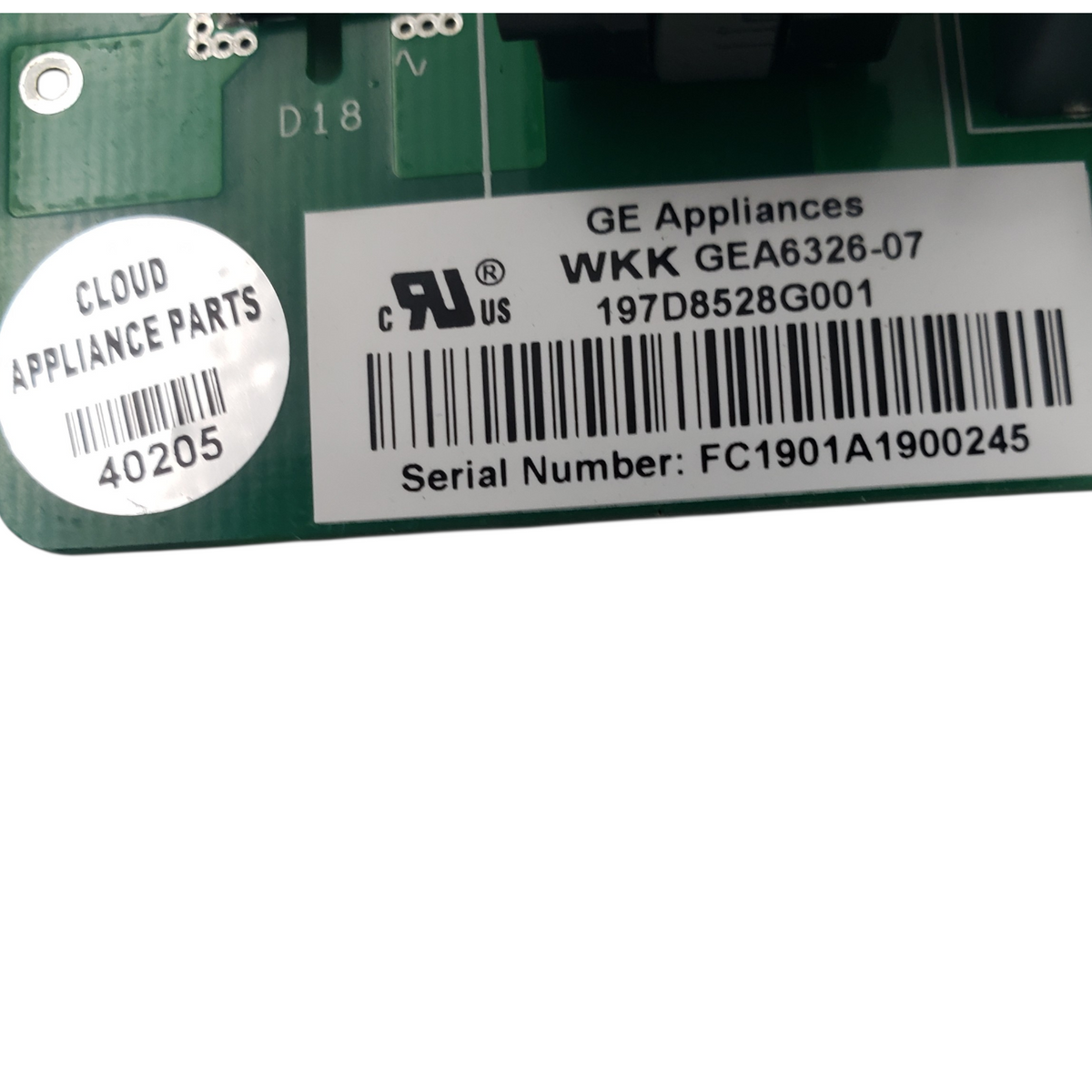 GE Genuine Fridge Control Board 197D8528G001 **Same Day Ship & 60 Days Warranty*