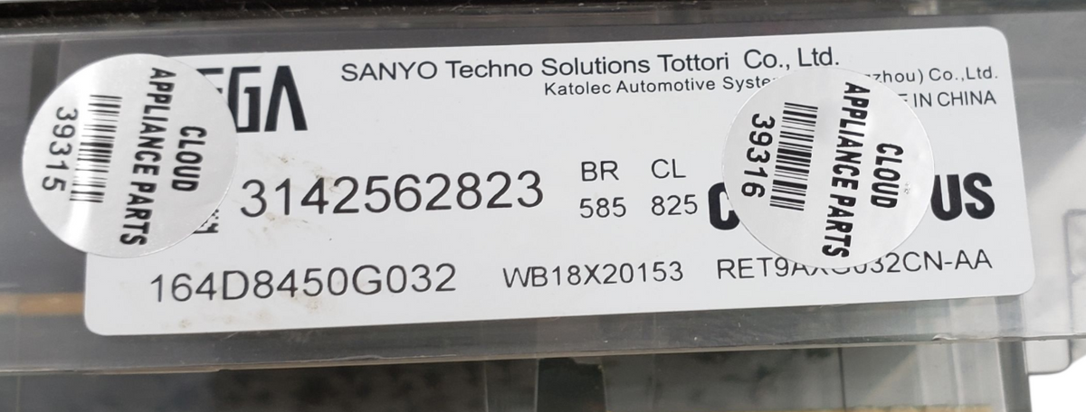 Genuine GE Range Control Board 164D8450G032 Same Day Shipping & 60 Days Warranty