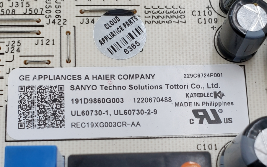 Genuine GE Oven Control Board 191D9860G003 Same Day Shipping & *60 Days Warranty