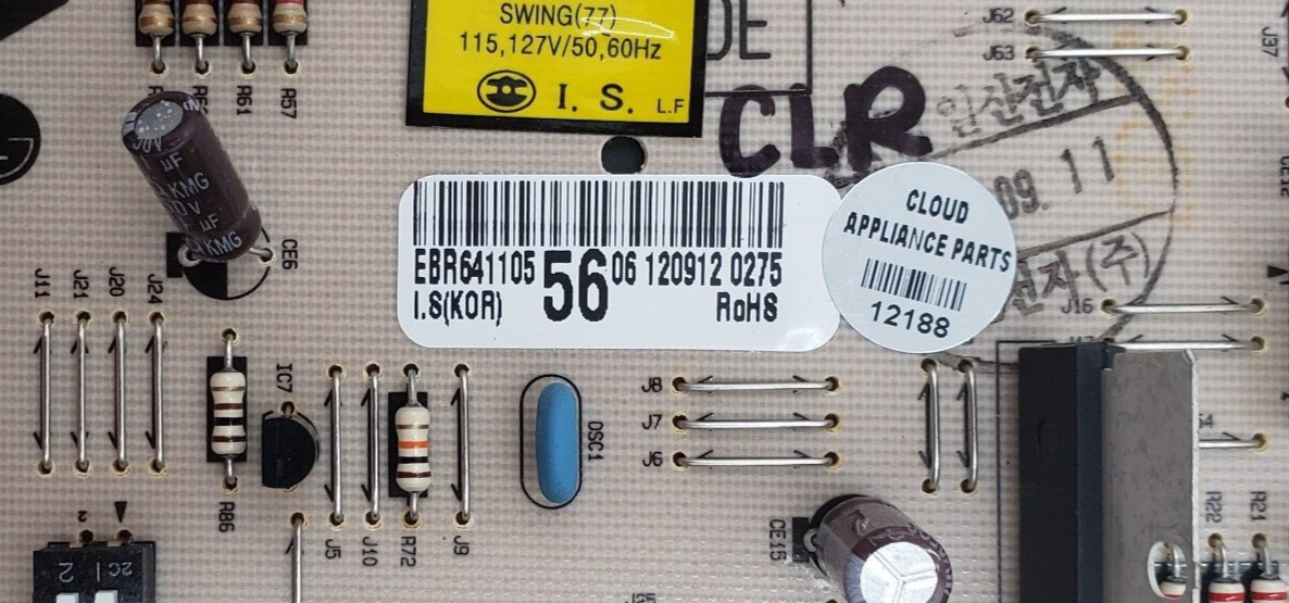 Genuine LG Refrigerator Control EBR64110556 Same Day Shipping & 60 Days Warranty