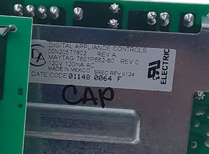 Genuine Maytag Range Control Board 7601P662-60 Same Day Ship & 60 Days Warranty*