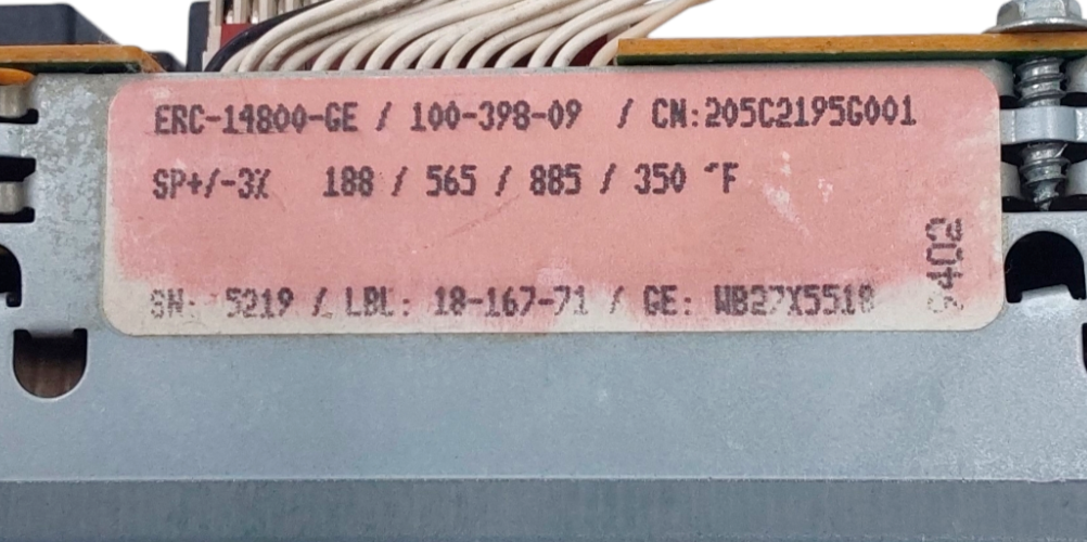 Genuine GE Range Control Board 205C2195G001 Same Day Shipping & 60 Days Warranty