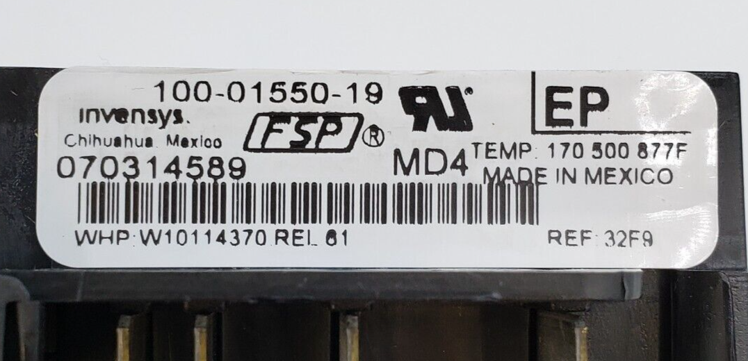 Genuine Whirlpool Range Control Board W10114370 Same Day Ship & 60 Days Warranty