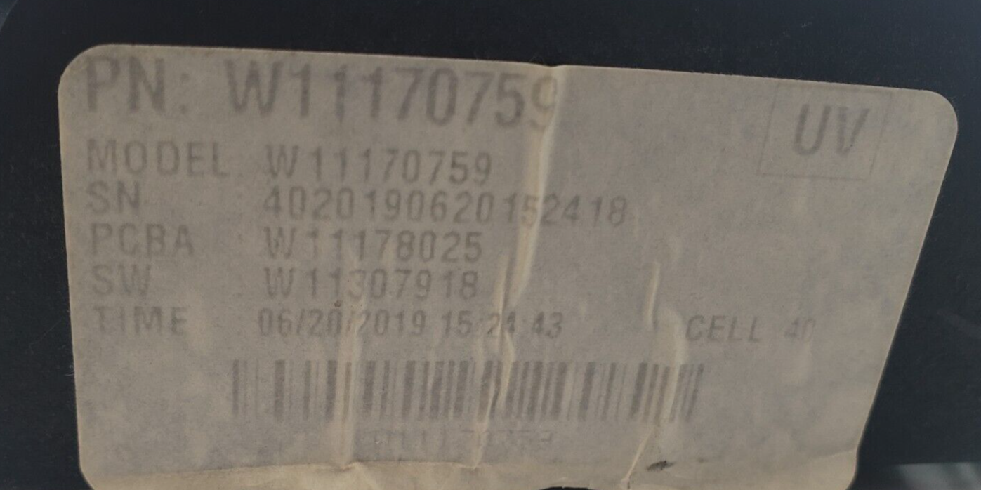 Genuine Whirlpool Dryer Control Board W11170759 Same Day Ship & 60 Days Warranty