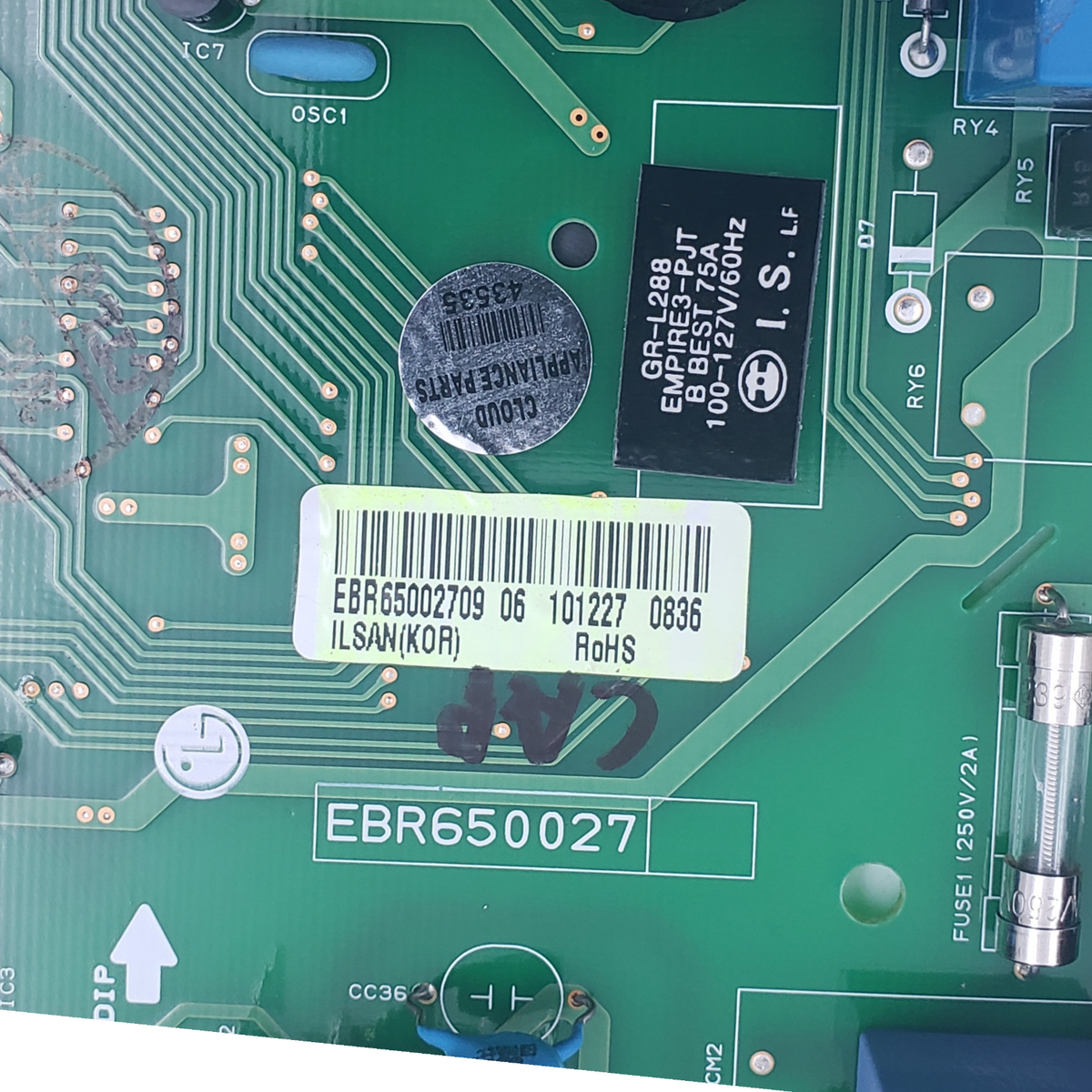 LG Genuine Fridge Control Board EBR65002709 **Same Day Ship & 60 Days Warranty**