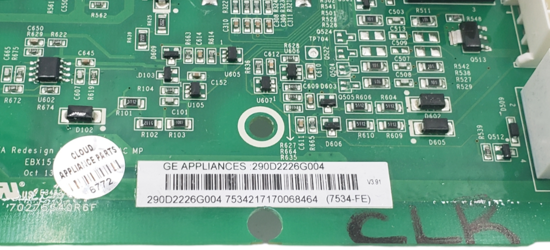 Genuine GE Washer Control Board 290D2226G004 Same Day Ship & **60 Days Warranty*