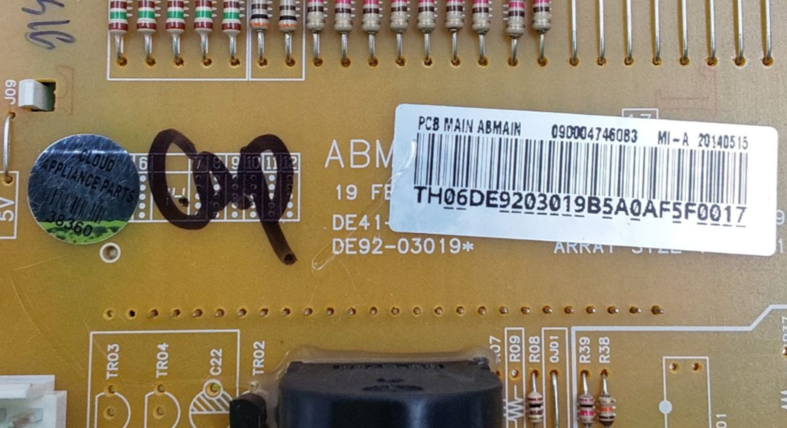 Genuine Samsung Range Control Board DE92-03019B Same Day Ship & 60 Days Warranty