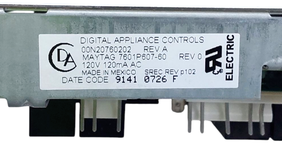 OEM Whirlpool Range Control Board 7601P607-60 *Same Day Ship & 60 Days Warranty*