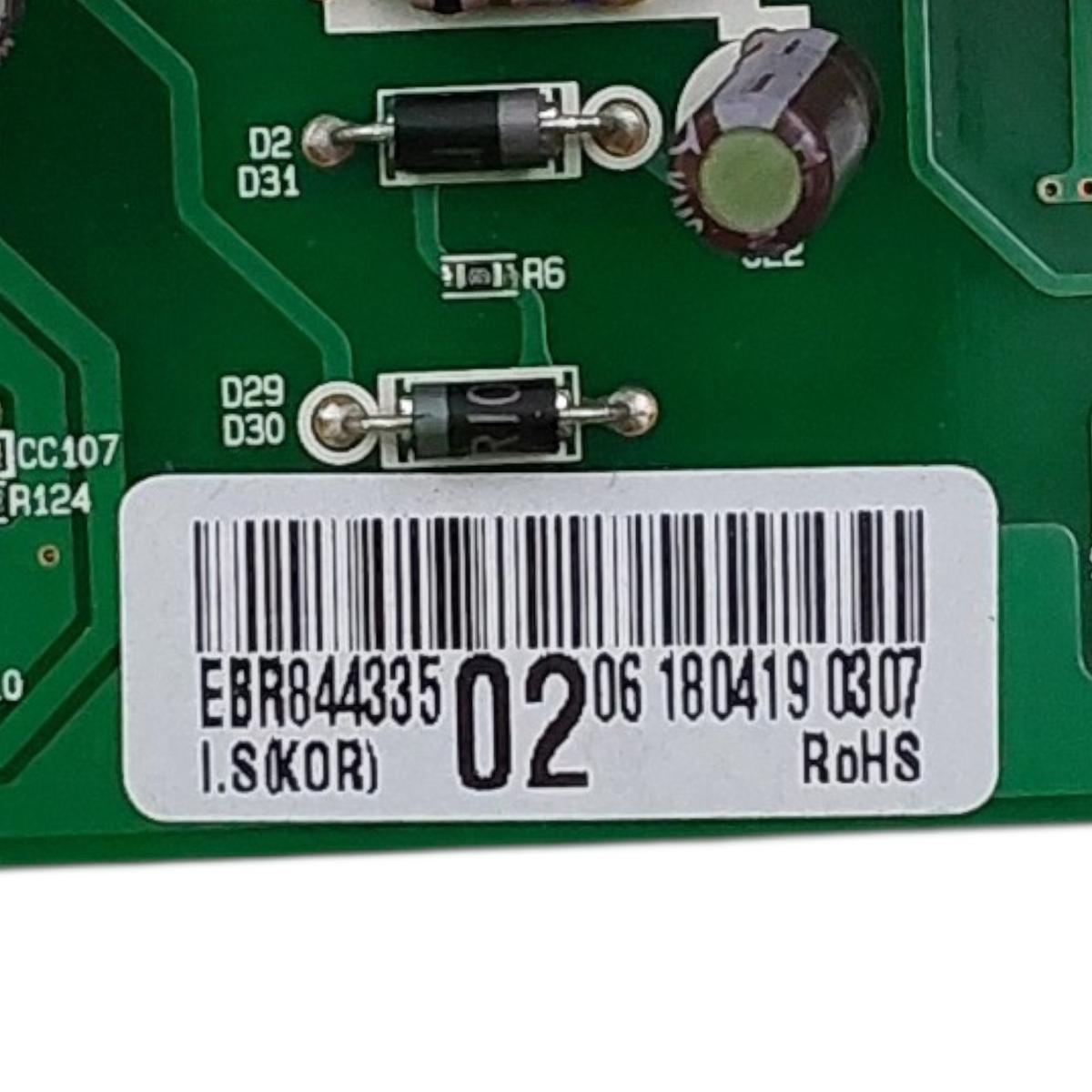 LG Genuine Fridge Control Board EBR84433502 Same Day Shipping & 60 Days Warranty