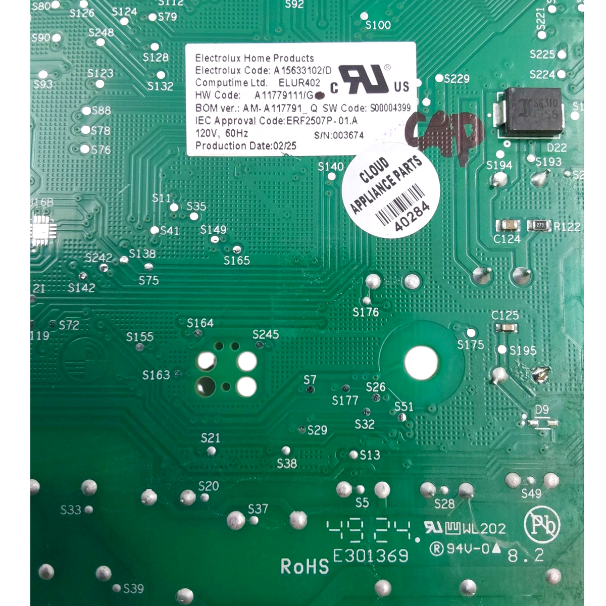 Frigidaire OEM Fridge Control Board A15633102 *Same Day Ship & 60 Days Warranty*