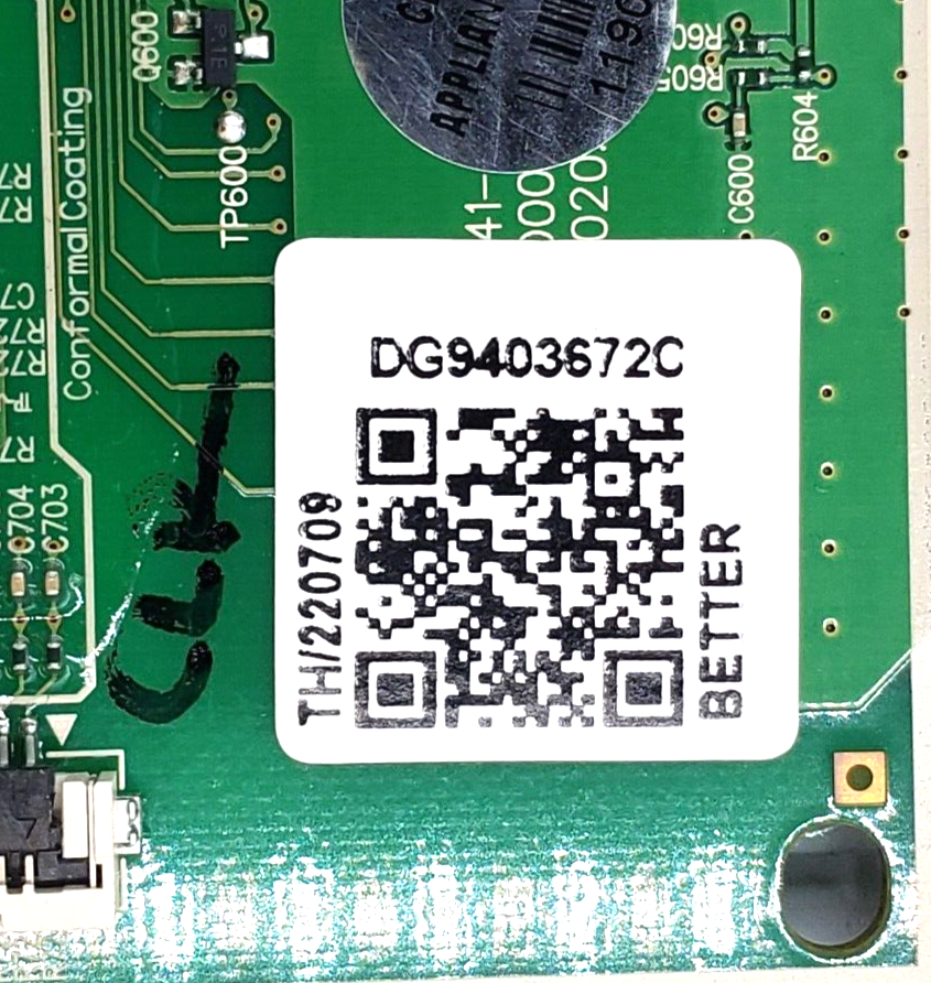 New Samsung Range Control Board DG94-03672C Same Day Shipping & 60 Days Warranty