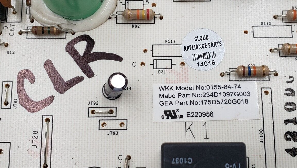 Genuine GE Dryer Control Board 234D1097G003 Same Day Shipping & 60 Days Warranty