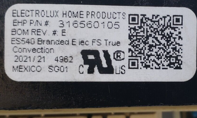 Genuine Frigidaire Oven Control Board 316560105 Same Day Ship & 60 Days Warranty