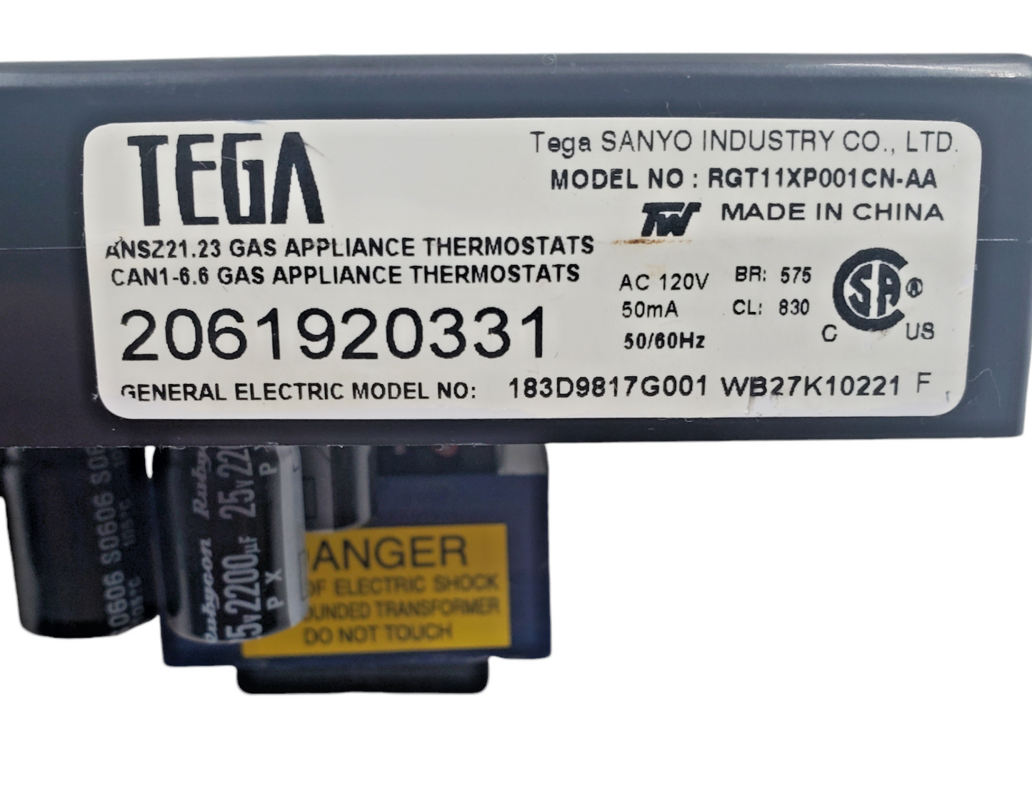 Genuine GE Range Control Board 183D9817G001 Same Day Shipping & 60 Days Warranty