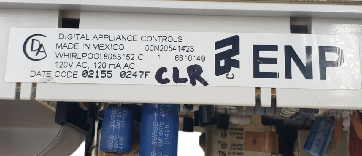 Genuine Whirlpool Oven Control Board 8053152 Same Day Ship & **60 Days Warranty*