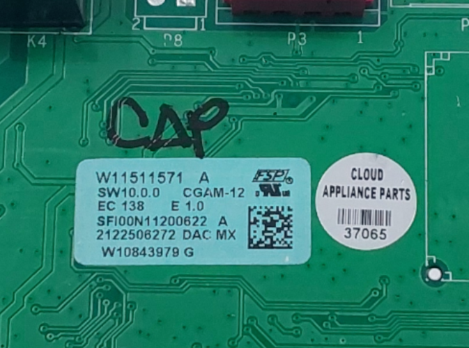 Genuine Whirlpool Range Control Board W11511571 Same Day Ship & 60 Days Warranty