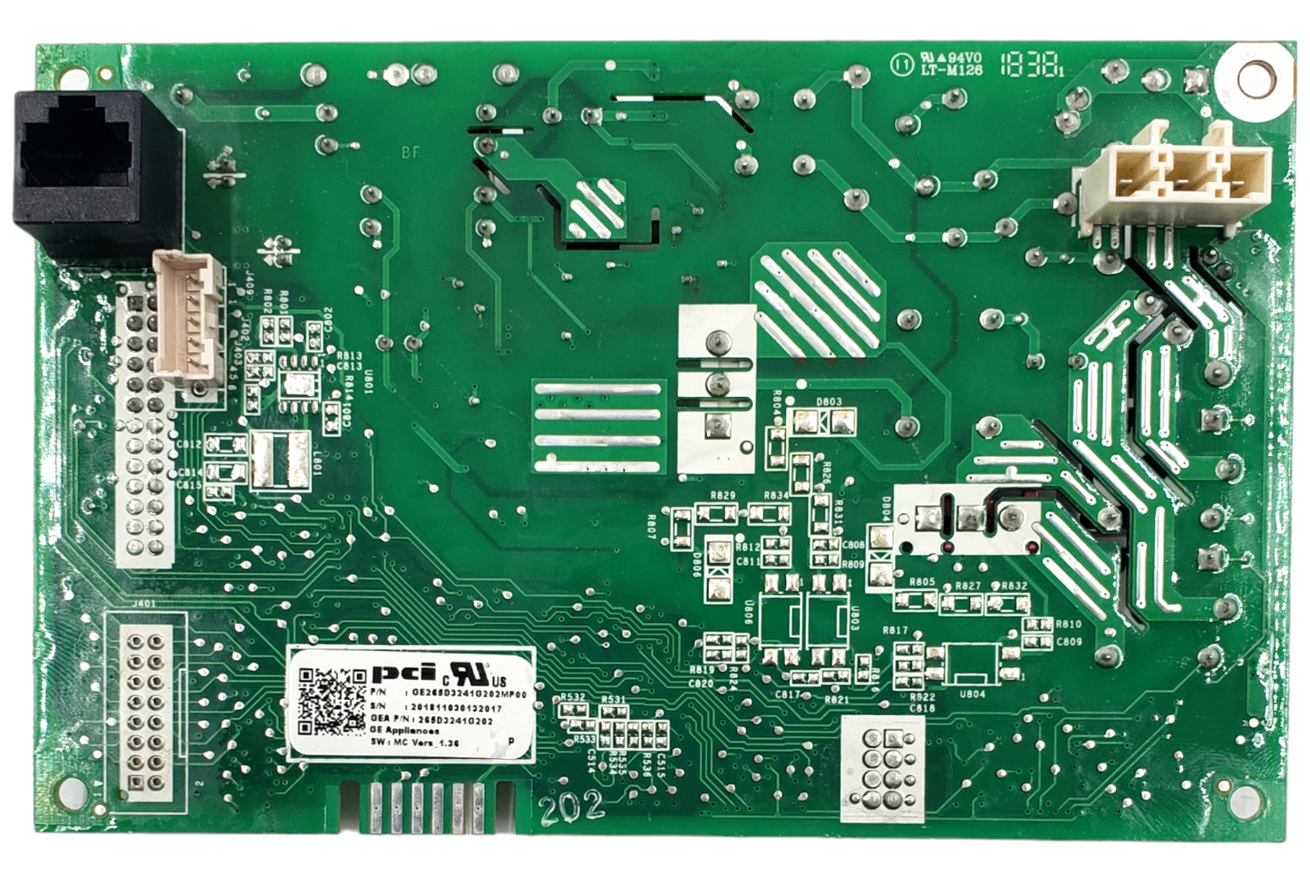Genuine GE Main Control Board 265D3241G202 *Same Day Shipping & 60 Days Warranty