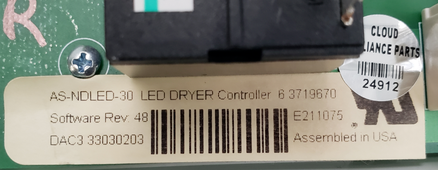 Genuine Whirlpool Dryer Control Board 63719670 *Same Day Ship & 60 Days Warranty