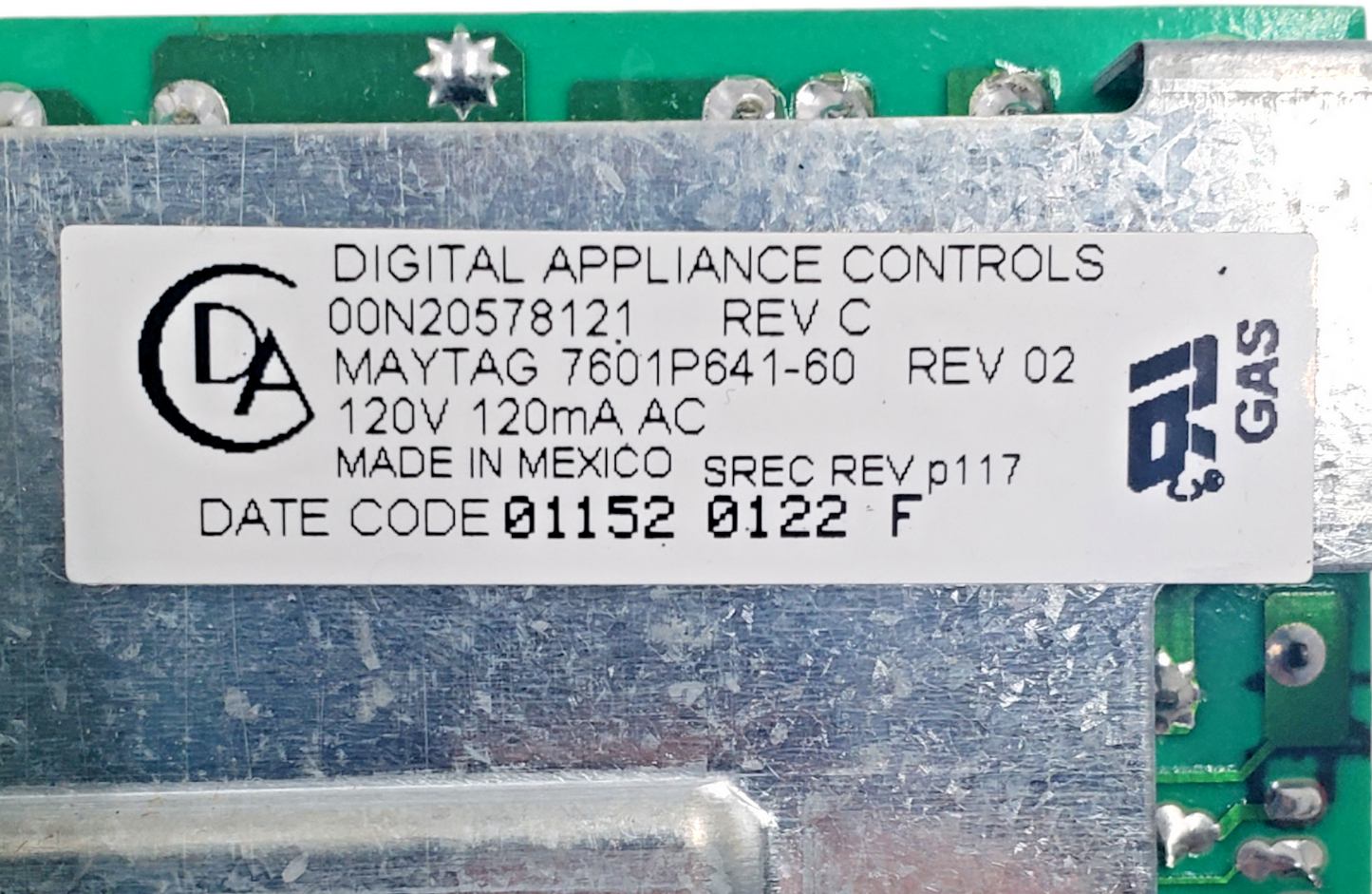 OEM Whirlpool Range Control Board 7601P641-60 *Same Day Ship & 60 Days Warranty*