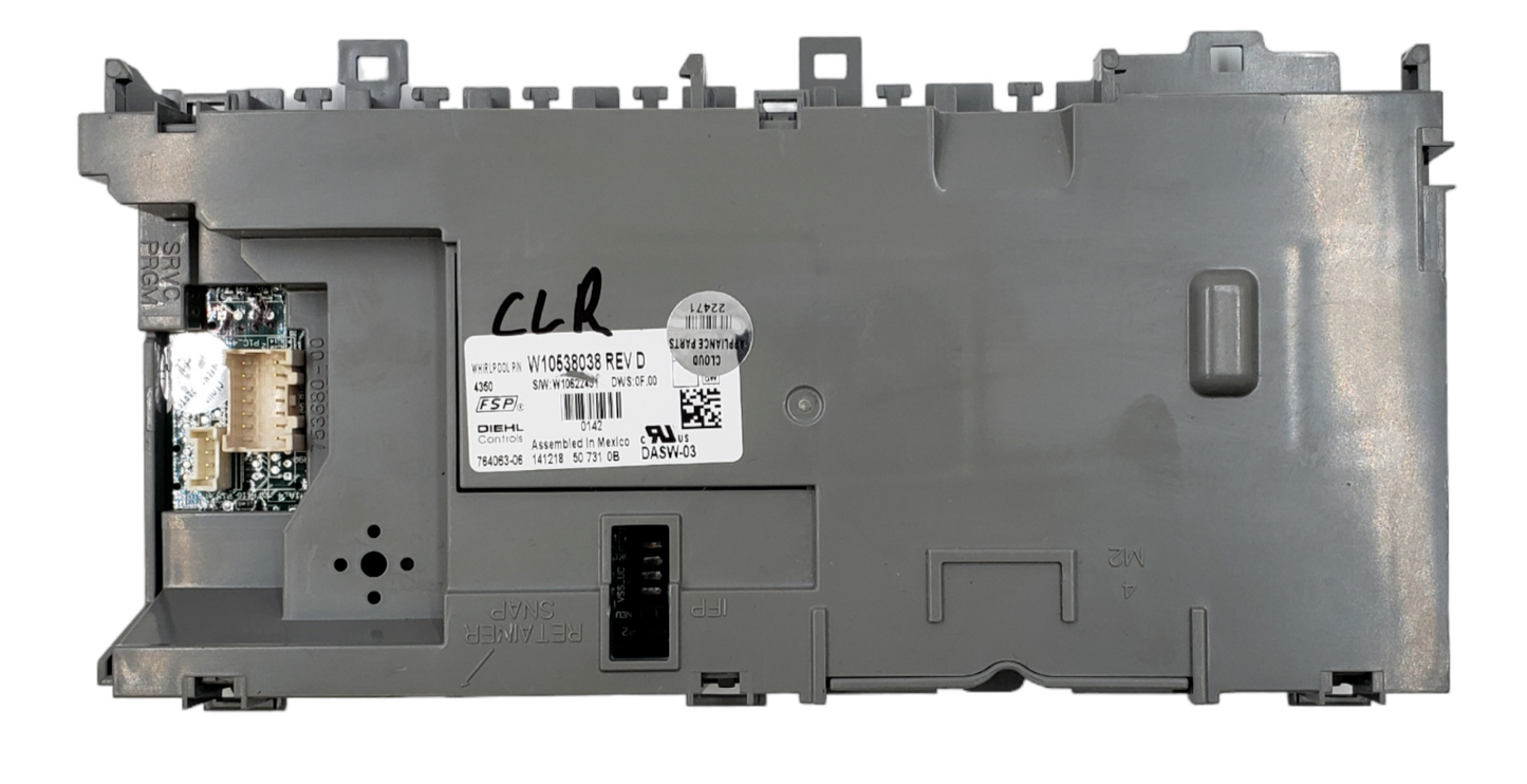 Genuine Whirlpool Dishwasher C. Board W10538038 Same Day Ship & 60 Days Warranty
