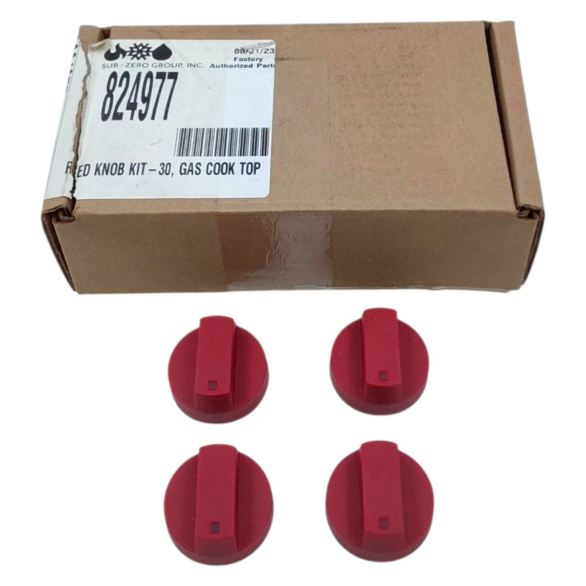 Wolf New Cooktop Red Knobs 824977 **Same Day Shipping & 60 Days Warranty**