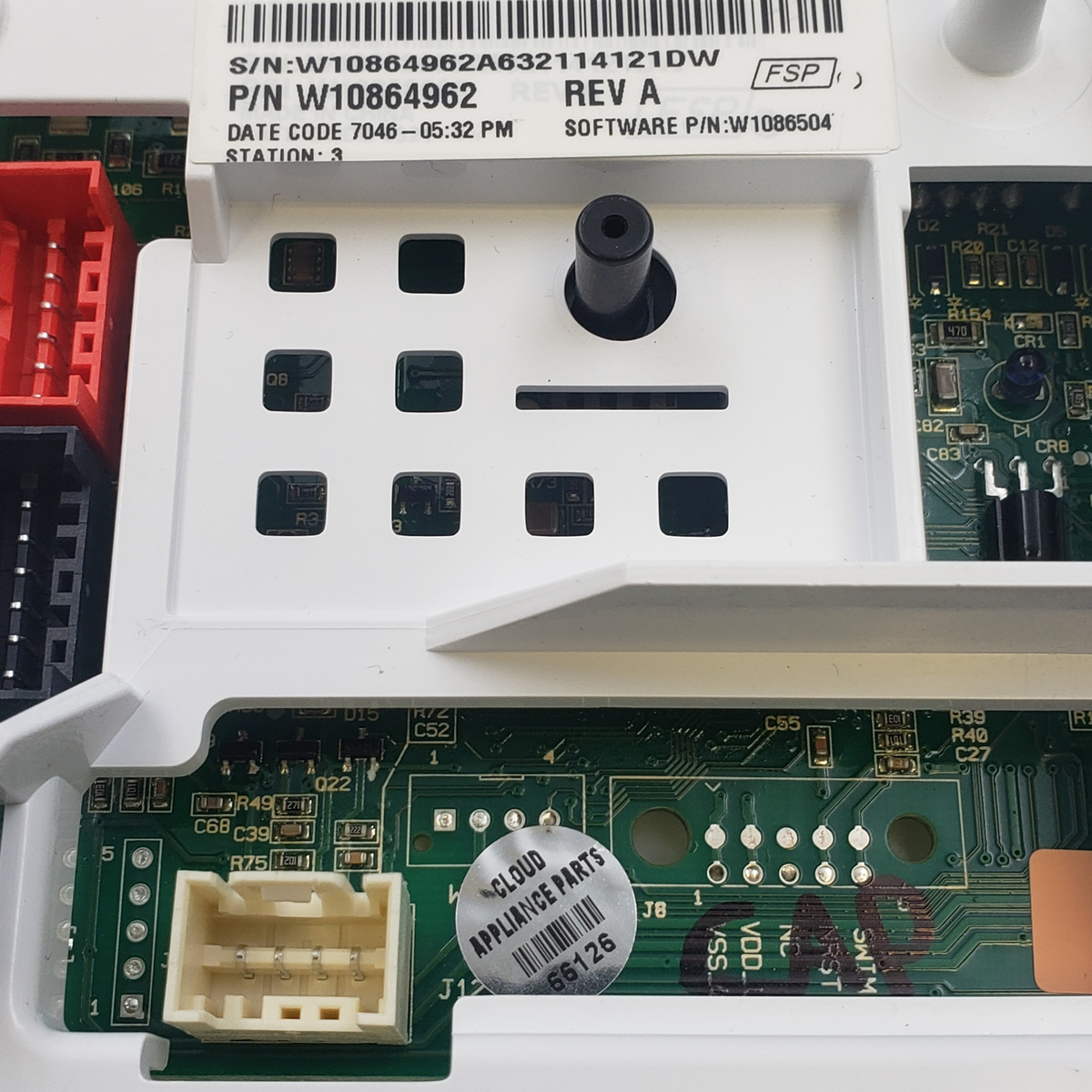 Whirlpool OEM Washer Control Board W10864962  *Same Day Ship & 60 Days Warranty*