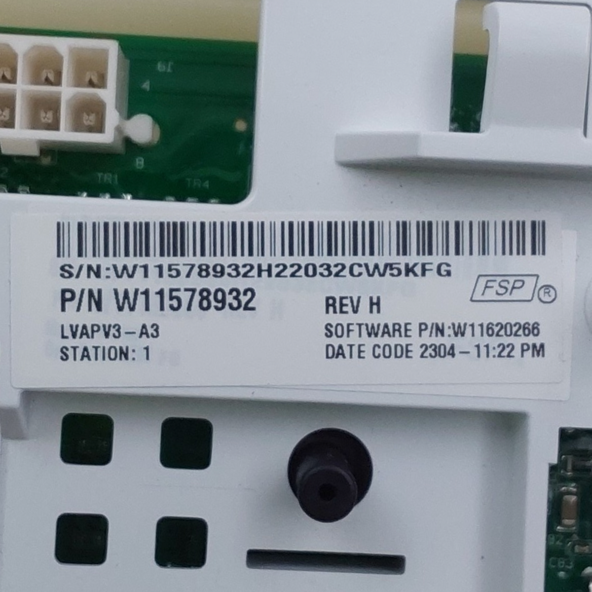 Whirlpool Genuine Washer Control Board W11578932 Same Day Ship &60 Days Warranty