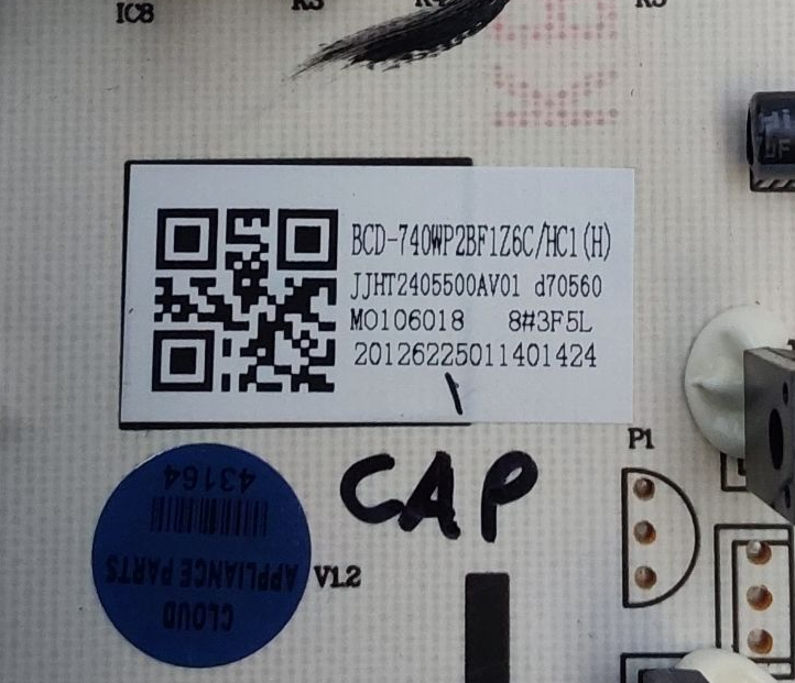 Hisense New Fridge Cntrl Board BCD-740WP2BF1Z6C Same Day Ship & 60 Days Warranty