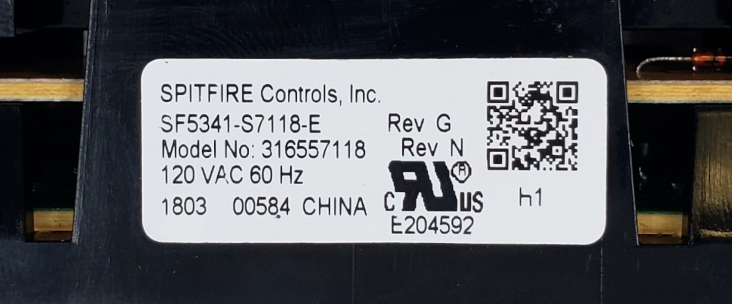 Genuine Frigidaire Range Control 316557118 *Same Day Shipping & 60 Days Warranty