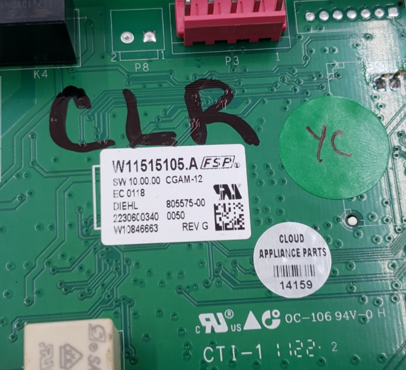 Genuine Whirlpool Oven Control Board W11515105 *Same Day Ship & 60 Days Warranty