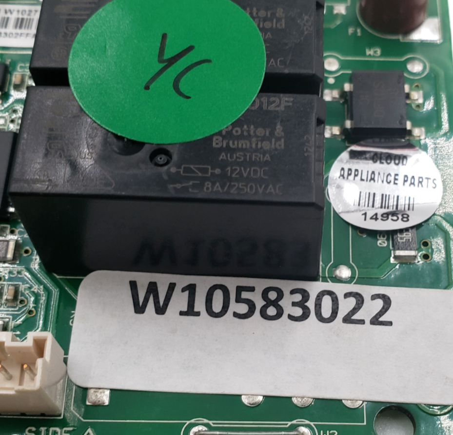 Genuine Whirlpool Refrigerator Board W10583022 *Same Day Ship & 60 Days Warranty