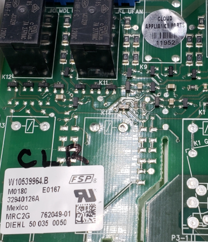 Genuine Whirlpool Range Control Board W10539964 Same Day Ship & 60 Days Warranty