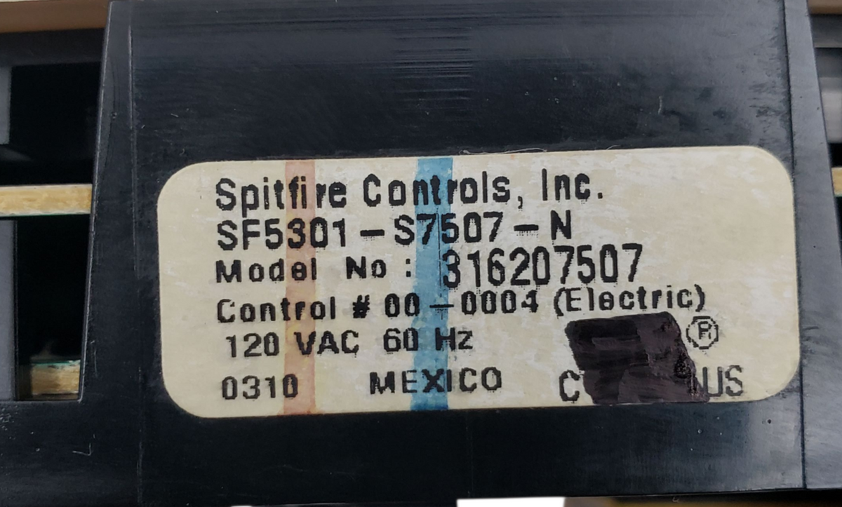Genuine Frigidaire Range Control 316207507 Same Day Shipping & 60 Days Warranty*