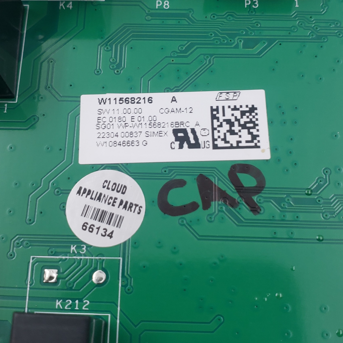 Whirlpool Genuine Oven Control Board W11568216  Same Day Ship & 60 Days Warranty