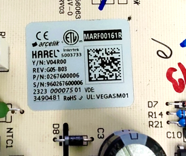 New OEM Beko Range Control Board 0267600006 Same Day Shipping & 60 Days Warranty