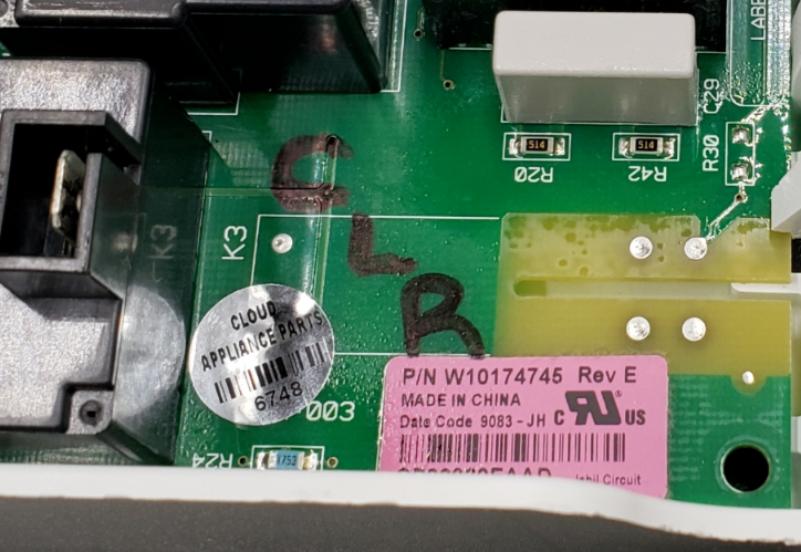 Genuine Whirlpool Dryer Control Board W10174745 Same Day Ship & 60 Days Warranty