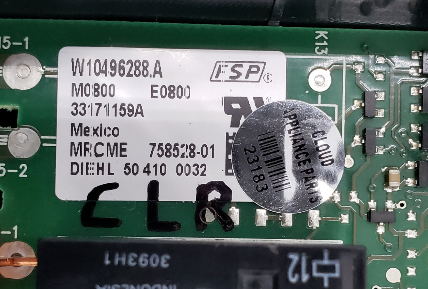 Genuine Whirlpool Oven Control Board W10496288 Same Day Ship & 60 Days Warranty