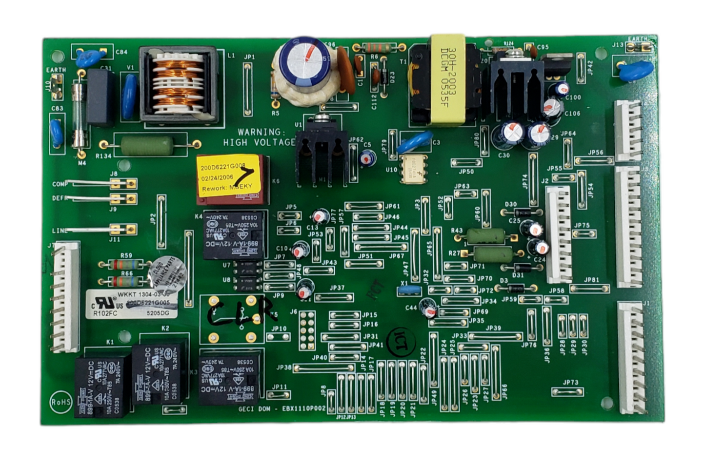 Genuine GE Refrigerator C. Board 200D6221G005 *Same Day Ship & 60 Days Warranty*