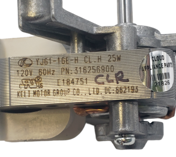 New Frigidaire Oven Fan Motor 316256900 **Same Day Shipping & 60 Days Warranty**