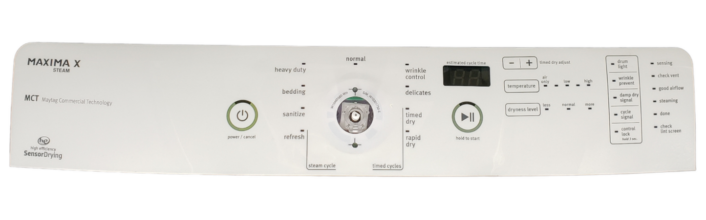 Genuine Whirlpool Dryer Control Panel W10469304 Same Day Ship & 60 Days Warranty