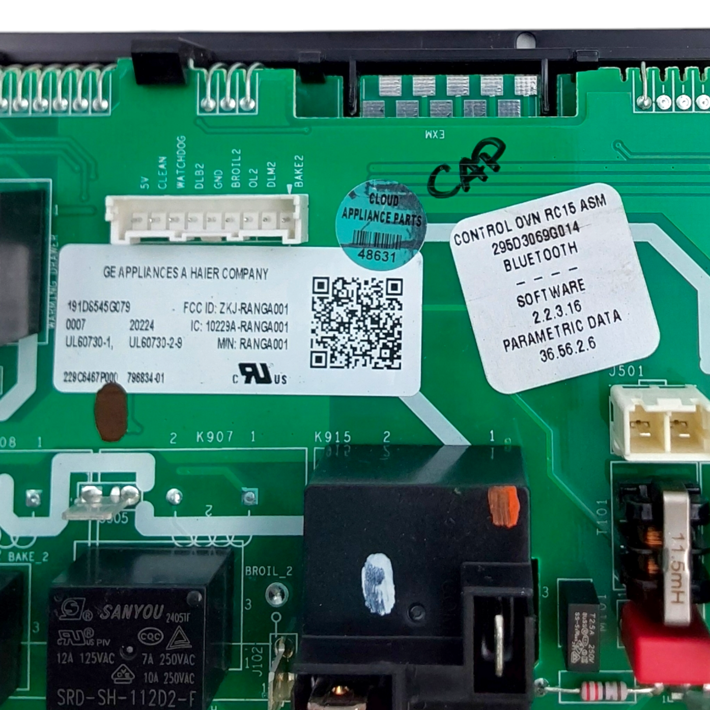 New GE Range Control Board 191D8545G079 **Same Day Shipping & 60 Days Warranty**
